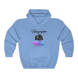 LITTY PDR LFE VIDEOGRAPHER GLO Unisex Heavy Blend™ Hooded Sweatshirt - PDR LFE Carolina Blue / S PDR LFE
