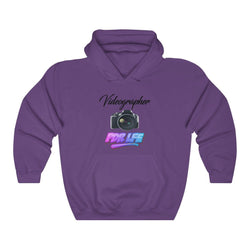 LITTY PDR LFE VIDEOGRAPHER GLO Unisex Heavy Blend™ Hooded Sweatshirt - PDR LFE Purple / S PDR LFE