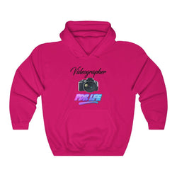 LITTY PDR LFE VIDEOGRAPHER GLO Unisex Heavy Blend™ Hooded Sweatshirt - PDR LFE Heliconia / S PDR LFE