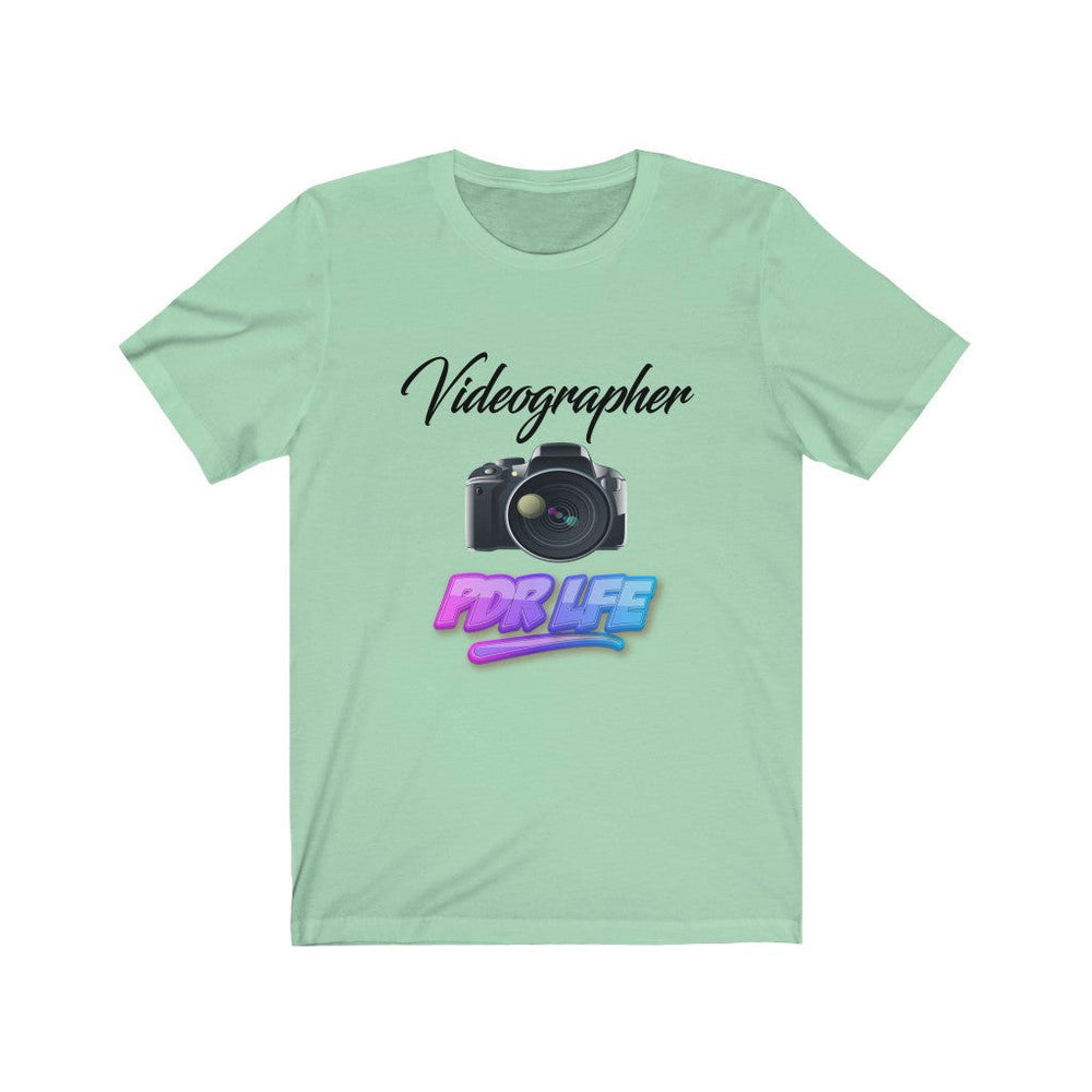 LITTY PDR LFE VIDEOGRAPHER GLO Unisex Jersey Short Sleeve Tee - PDR L.F.E. 