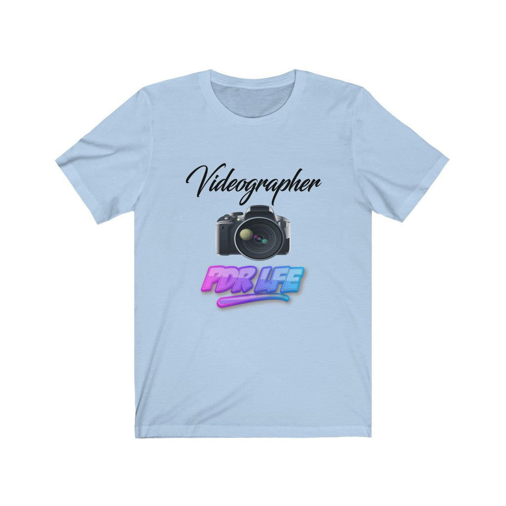 LITTY PDR LFE VIDEOGRAPHER GLO Unisex Jersey Short Sleeve Tee - PDR L.F.E. 