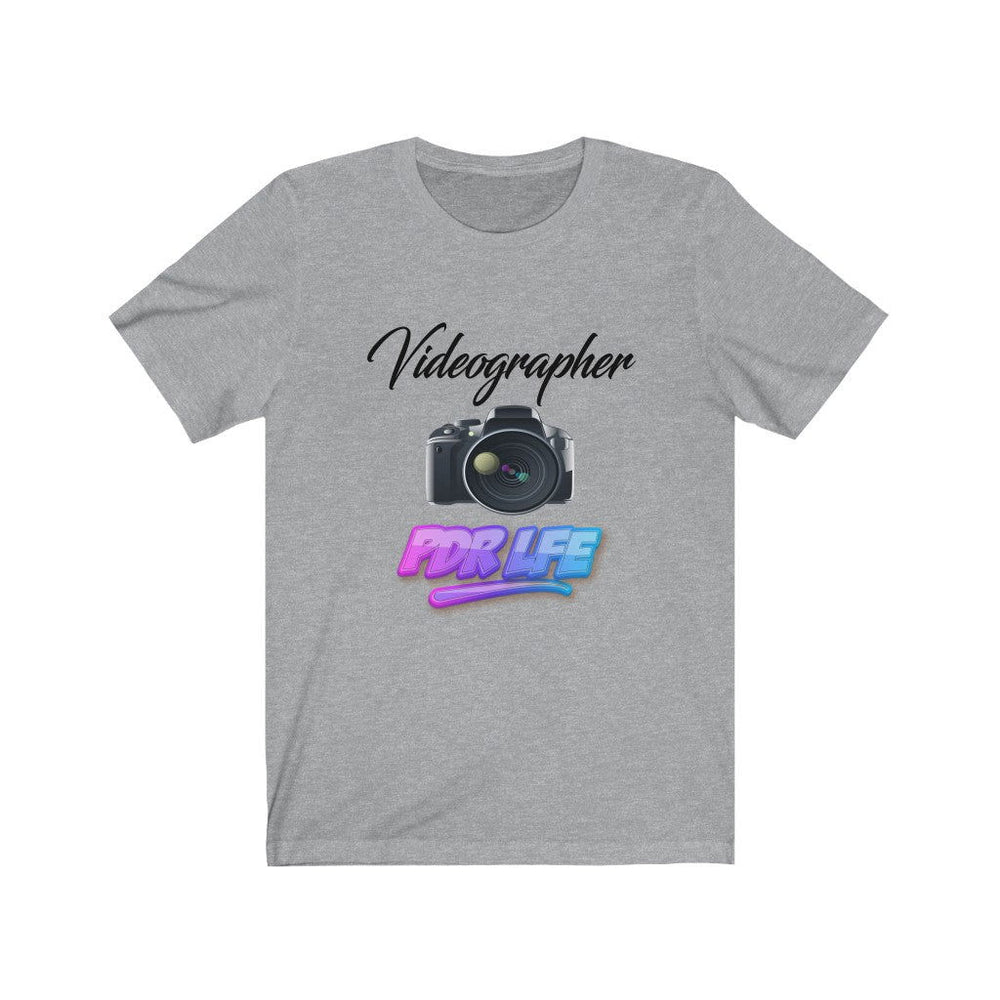 LITTY PDR LFE VIDEOGRAPHER GLO Unisex Jersey Short Sleeve Tee - PDR L.F.E. 