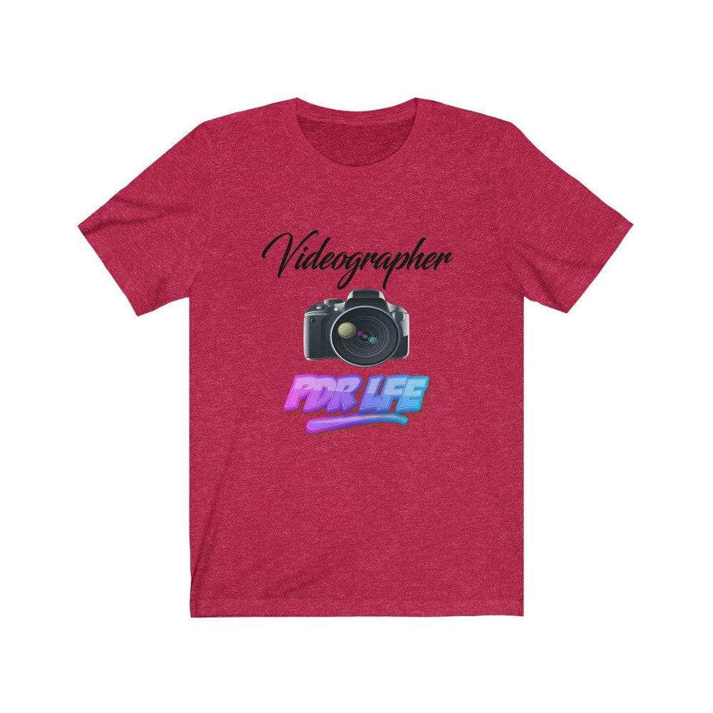 LITTY PDR LFE VIDEOGRAPHER GLO Unisex Jersey Short Sleeve Tee - PDR L.F.E. 