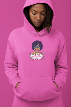 LIVING MY BEST LIFE FEMALE Hip Hop Unisex Hooded Sweatshirt - PDR LFE XS / Light Pink PDR LFE