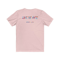LOVE THE HATE PDR LFE "LOVE THE HATE SERIES" FEMALE Unisex Jersey Short Sleeve Tee - PDR LFE Mint / XS PDR LFE