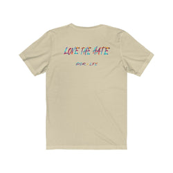 LOVE THE HATE PDR LFE "LOVE THE HATE SERIES" FEMALE Unisex Jersey Short Sleeve Tee - PDR LFE Mint / XS PDR LFE