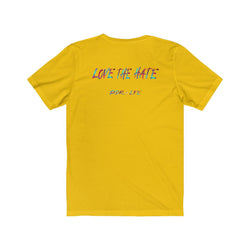 LOVE THE HATE PDR LFE "LOVE THE HATE SERIES" FEMALE Unisex Jersey Short Sleeve Tee - PDR LFE Mint / XS PDR LFE