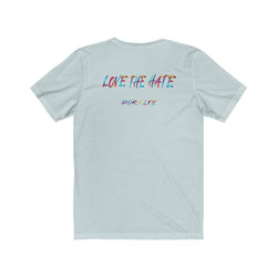 LOVE THE HATE PDR LFE "LOVE THE HATE SERIES" FEMALE Unisex Jersey Short Sleeve Tee - PDR LFE Mint / XS PDR LFE