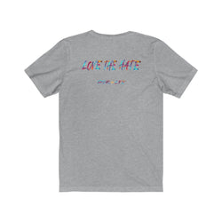 LOVE THE HATE PDR LFE "LOVE THE HATE SERIES" FEMALE Unisex Jersey Short Sleeve Tee - PDR LFE Mint / XS PDR LFE