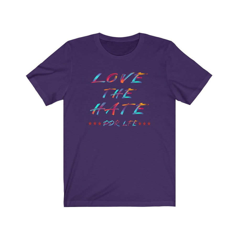 LOVE THE HATE PDR LFE "LOVE THE HATE SERIES" FEMALE Unisex Jersey Short Sleeve Tee - PDR L.F.E. 