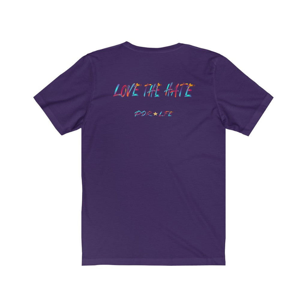 LOVE THE HATE PDR LFE "LOVE THE HATE SERIES" FEMALE Unisex Jersey Short Sleeve Tee - PDR L.F.E. 