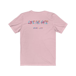 LOVE THE HATE PDR LFE "LOVE THE HATE SERIES" FEMALE Unisex Jersey Short Sleeve Tee - PDR LFE Mint / XS PDR LFE