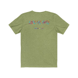 LOVE THE HATE PDR LFE "LOVE THE HATE SERIES" Unisex Jersey Short Sleeve Tee - PDR LFE Heather Green / XS PDR LFE