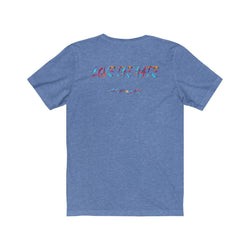 LOVE THE HATE PDR LFE "LOVE THE HATE SERIES" Unisex Jersey Short Sleeve Tee - PDR LFE Heather Columbia Blue / 2XL PDR LFE