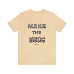 MAKE THE MUSIC HIP HOP Short Sleeve Tee - PDR LFE Soft Cream / S PDR LFE