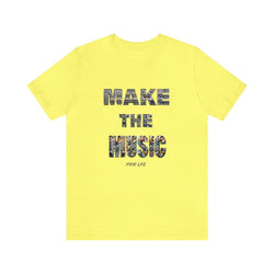 MAKE THE MUSIC HIP HOP Short Sleeve Tee - PDR LFE Yellow / S PDR LFE