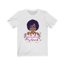 MELANATED LIFE Unisex Jersey Short Sleeve Tee - PDR LFE White / S PDR LFE