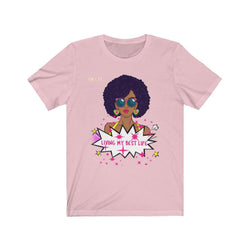 MELANATED LIFE Unisex Jersey Short Sleeve Tee - PDR LFE Pink / S PDR LFE