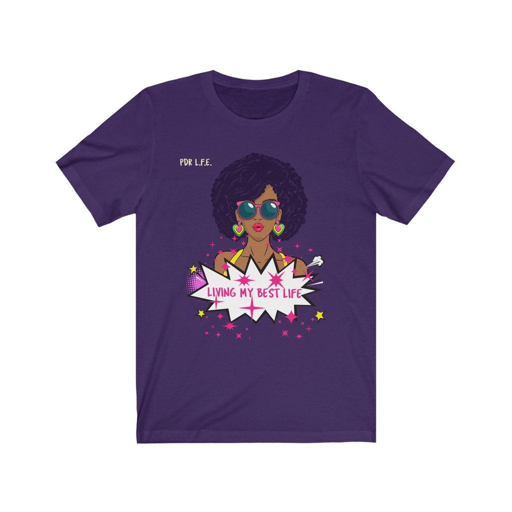 MELANATED LIFE Unisex Jersey Short Sleeve Tee - PDR L.F.E. 