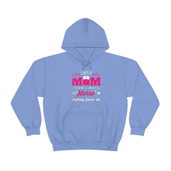 MOM NURSE HOOD Heavy Blend™ Hooded Sweatshirt - PDR LFE Carolina Blue / S PDR LFE