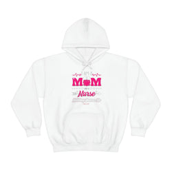 MOM NURSE HOOD Heavy Blend™ Hooded Sweatshirt - PDR LFE White / S PDR LFE