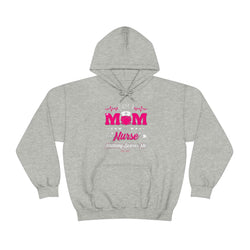 MOM NURSE HOOD Heavy Blend™ Hooded Sweatshirt - PDR LFE Sport Grey / S PDR LFE