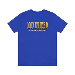 MONETIZED MENS Hip Hop Tshirt - PDR LFE True Royal / XS PDR LFE