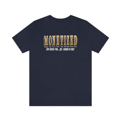 MONETIZED MENS Hip Hop Tshirt - PDR LFE Navy / XS PDR LFE