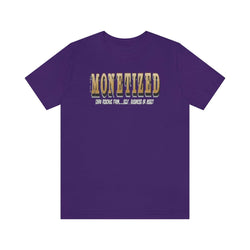 MONETIZED MENS Hip Hop Tshirt - PDR LFE Team Purple / XS PDR LFE