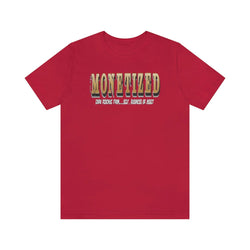 MONETIZED MENS Hip Hop Tshirt - PDR LFE Red / XS PDR LFE
