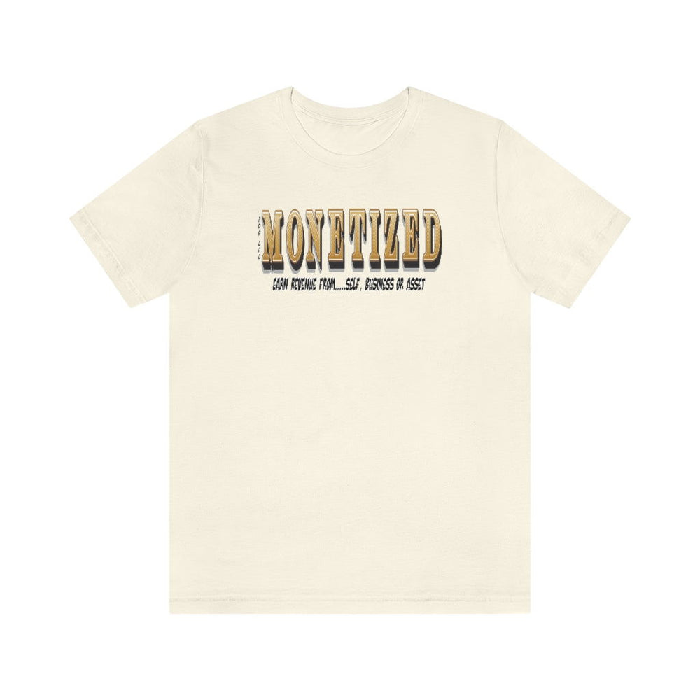 MONETIZED MENS Hip Hop Tshirt - PDR LFE Natural / XS PDR LFE