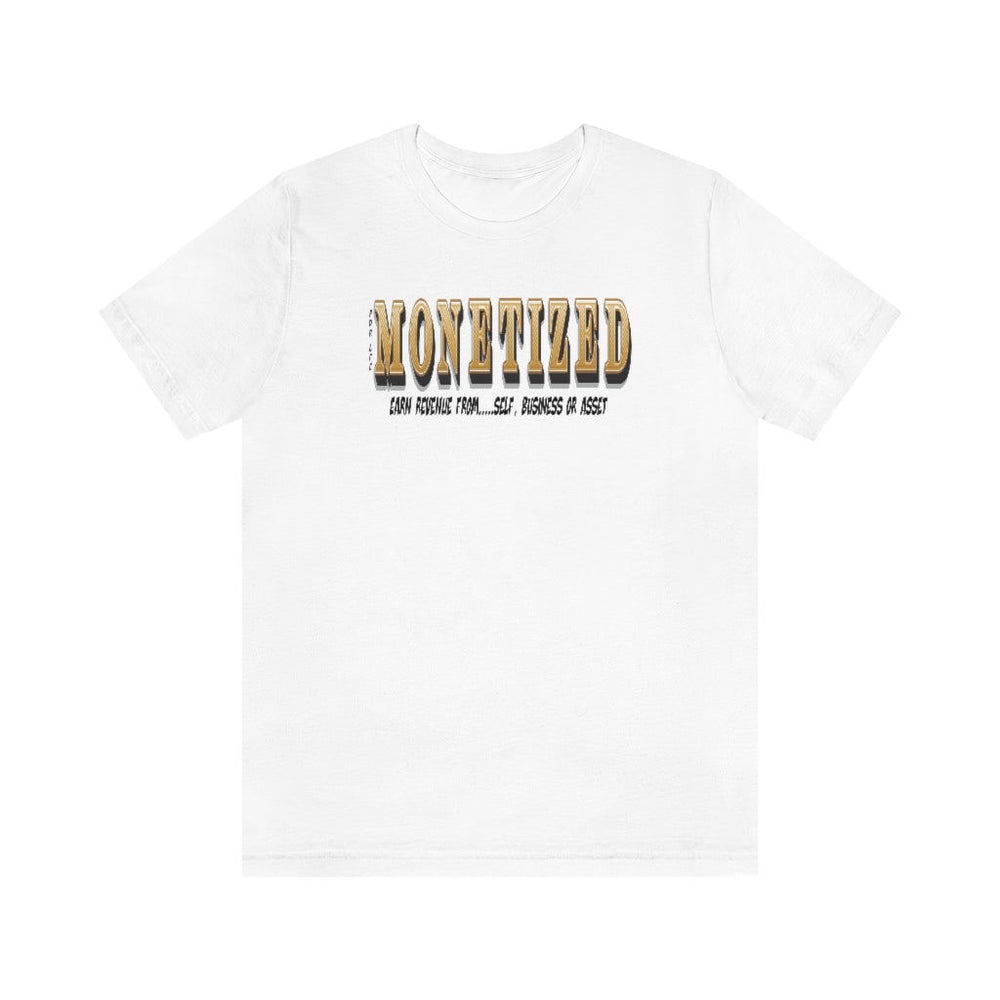 MONETIZED MENS Hip Hop Tshirt - PDR LFE White / XS PDR LFE