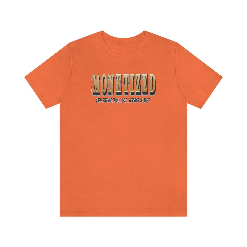 MONETIZED MENS Hip Hop Tshirt - PDR LFE Orange / XS PDR LFE