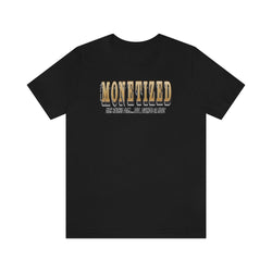 MONETIZED MENS Hip Hop Tshirt - PDR LFE Black / XS PDR LFE