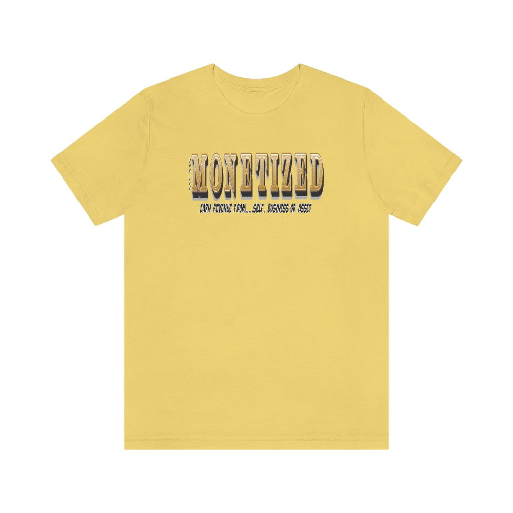 MONETIZED MENS Hip Hop Tshirt - PDR LFE Yellow / XS PDR LFE
