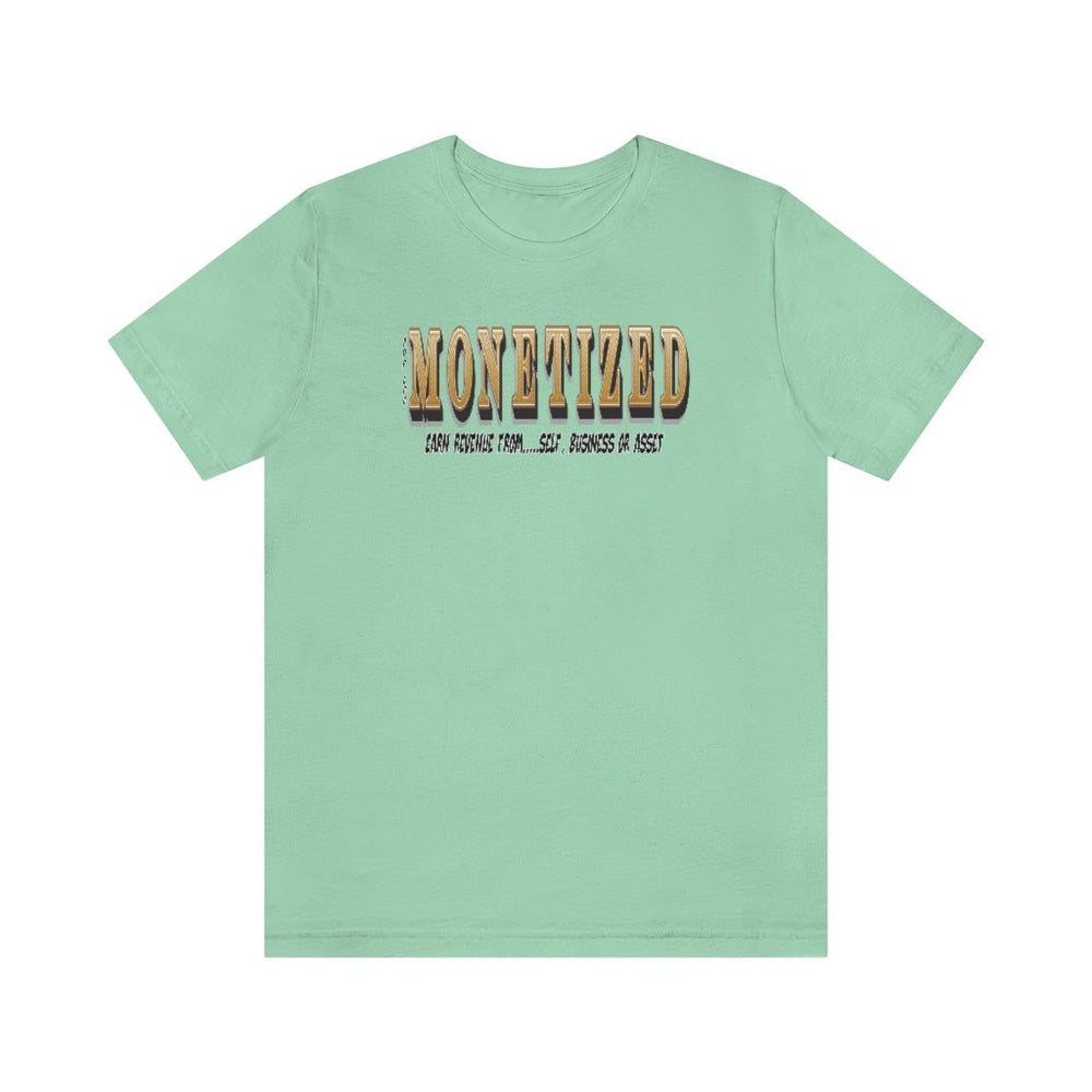 MONETIZED MENS Hip Hop Tshirt - PDR LFE Mint / XS PDR LFE