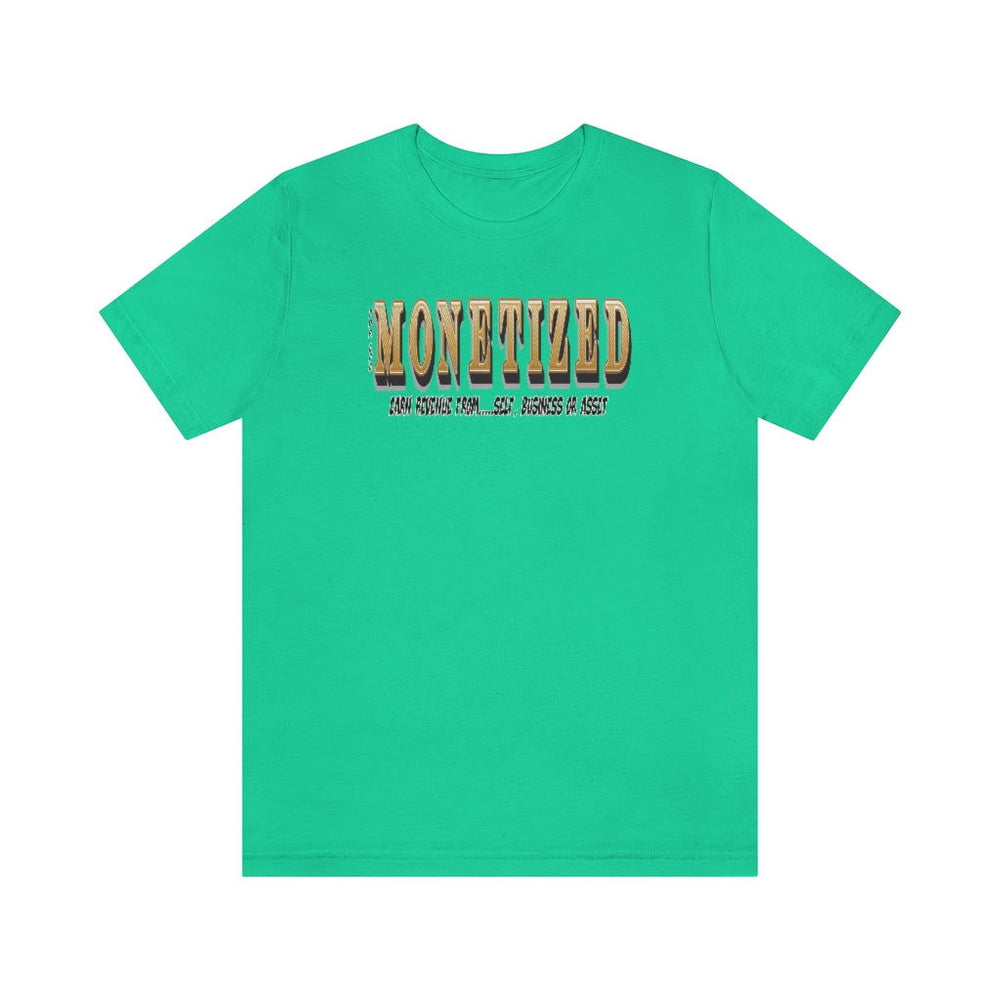 MONETIZED MENS Hip Hop Tshirt - PDR LFE Teal / XS PDR LFE