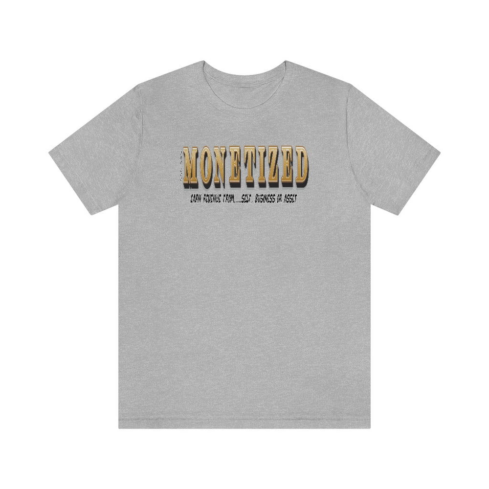 MONETIZED MENS Hip Hop Tshirt - PDR LFE Athletic Heather / XS PDR LFE