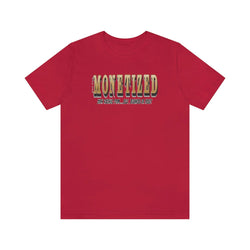 MONETIZED MENS Hip Hop Tshirt - PDR LFE Red / XS PDR LFE