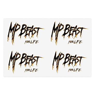 MP BEAST Hip Hop Sticker Sheets - PDR LFE 6" × 4" / White / Die Cut PDR LFE