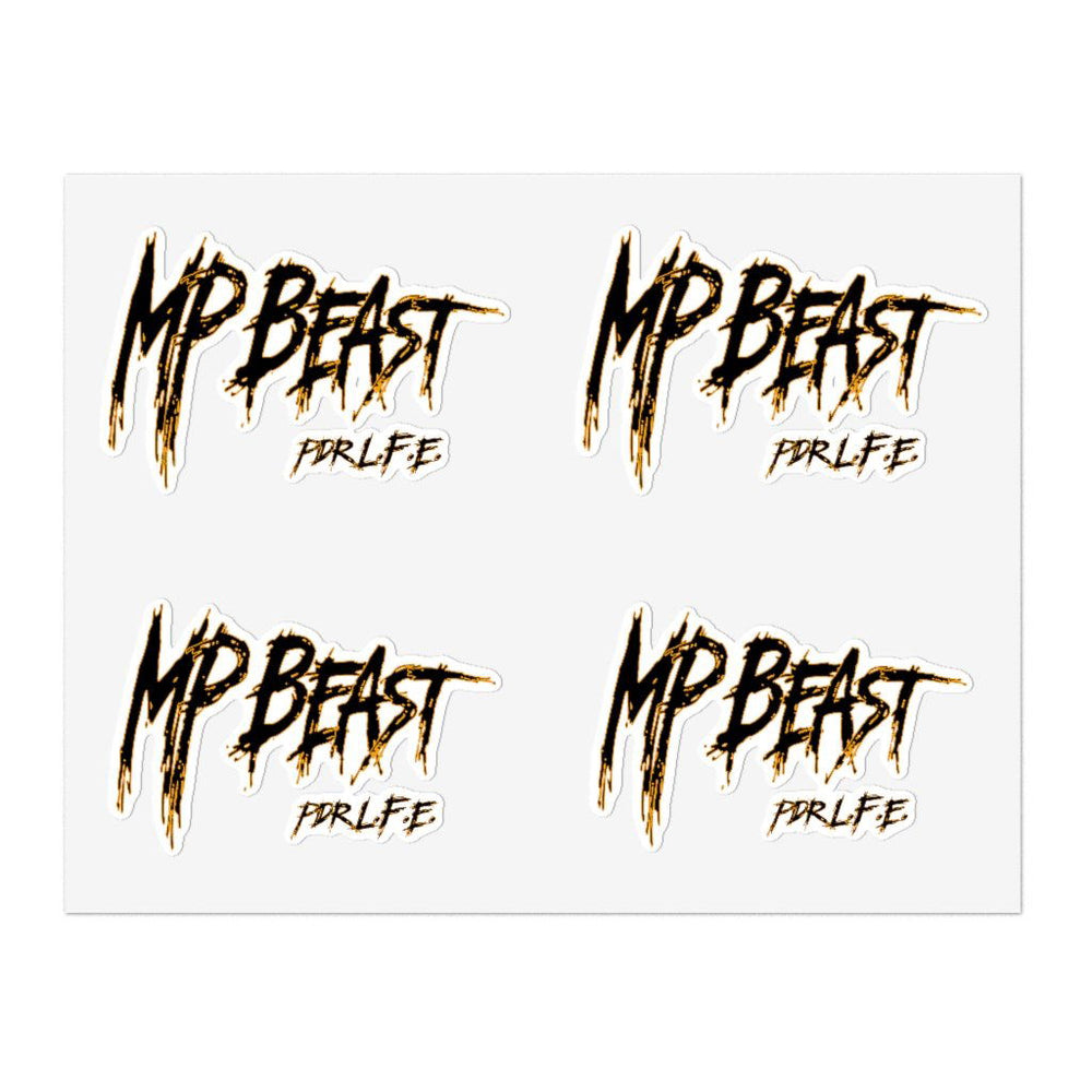 MP BEAST Hip Hop Sticker Sheets - PDR LFE 8.5" × 11" / White / Die Cut PDR LFE