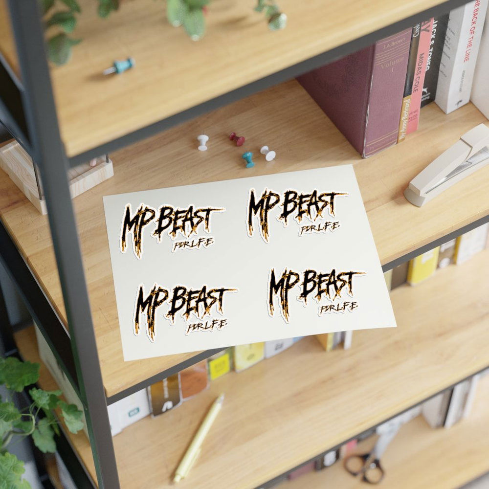 MP BEAST Hip Hop Sticker Sheets - PDR LFE 6" × 4" / White / Die Cut PDR LFE