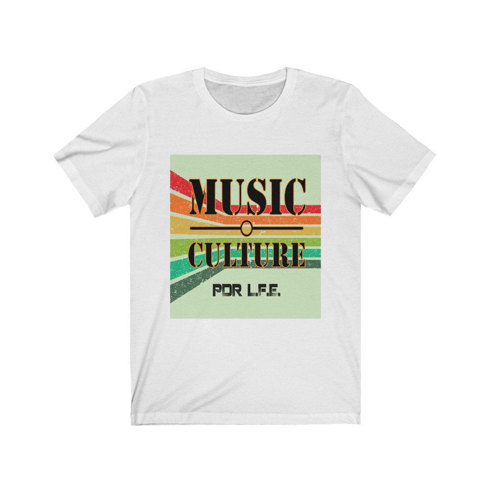 MUSIC IS CULTURE Unisex Jersey Short Sleeve Tee - PDR L.F.E. 