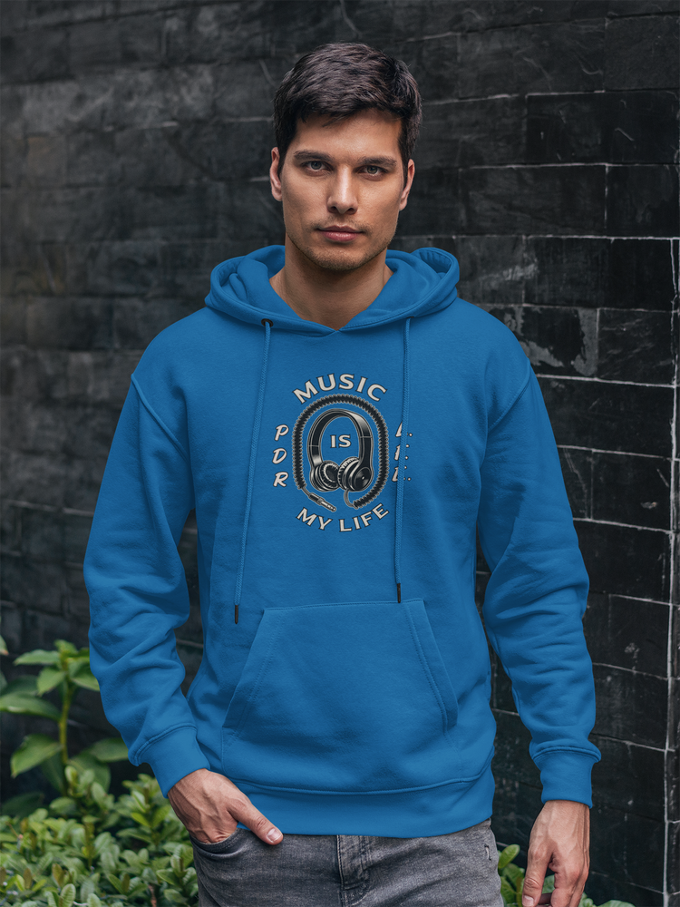 MUSIC IS MY LIFE PDR LFE Unisex Heavy Blend™ Hooded Sweatshirt - PDR L.F.E. 