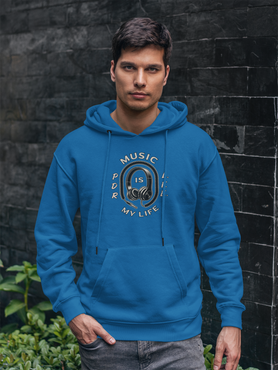 MUSIC IS MY LIFE PDR LFE Unisex Heavy Blend™ Hooded Sweatshirt - PDR LFE Heather Navy / S PDR LFE