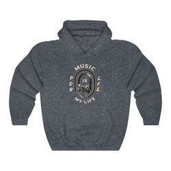 MUSIC IS MY LIFE PDR LFE Unisex Heavy Blend™ Hooded Sweatshirt - PDR LFE Heather Navy / S PDR LFE
