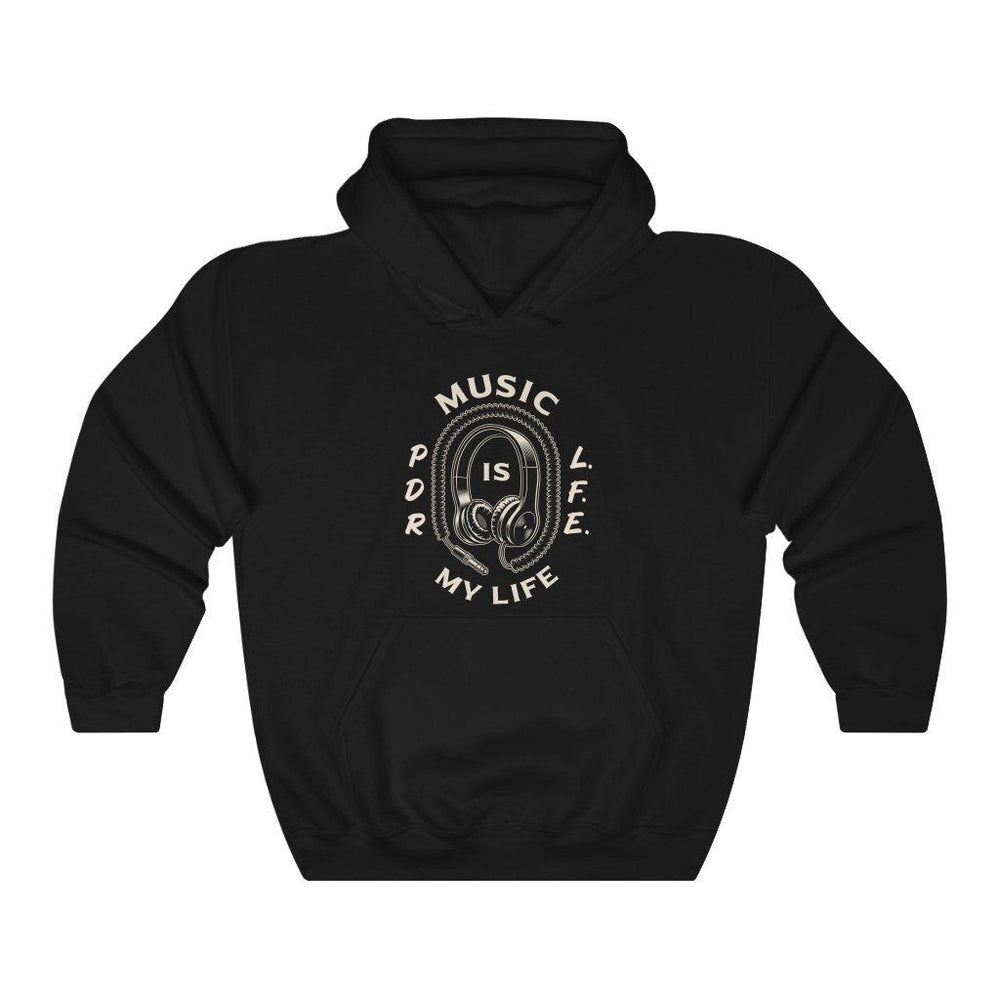 MUSIC IS MY LIFE PDR LFE Unisex Heavy Blend™ Hooded Sweatshirt - PDR L.F.E. 