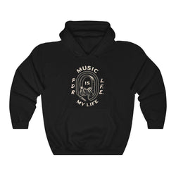 MUSIC IS MY LIFE PDR LFE Unisex Heavy Blend™ Hooded Sweatshirt - PDR LFE Black / S PDR LFE