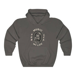 MUSIC IS MY LIFE PDR LFE Unisex Heavy Blend™ Hooded Sweatshirt - PDR LFE Charcoal / S PDR LFE