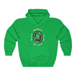 MUSIC IS MY LIFE PDR LFE Unisex Heavy Blend™ Hooded Sweatshirt - PDR LFE Irish Green / S PDR LFE